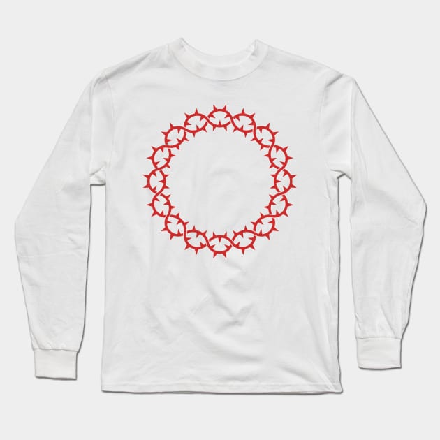 Crown of thorns of the Lord and Savior Jesus Christ. Long Sleeve T-Shirt by Reformer